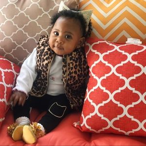 baby leopard vest